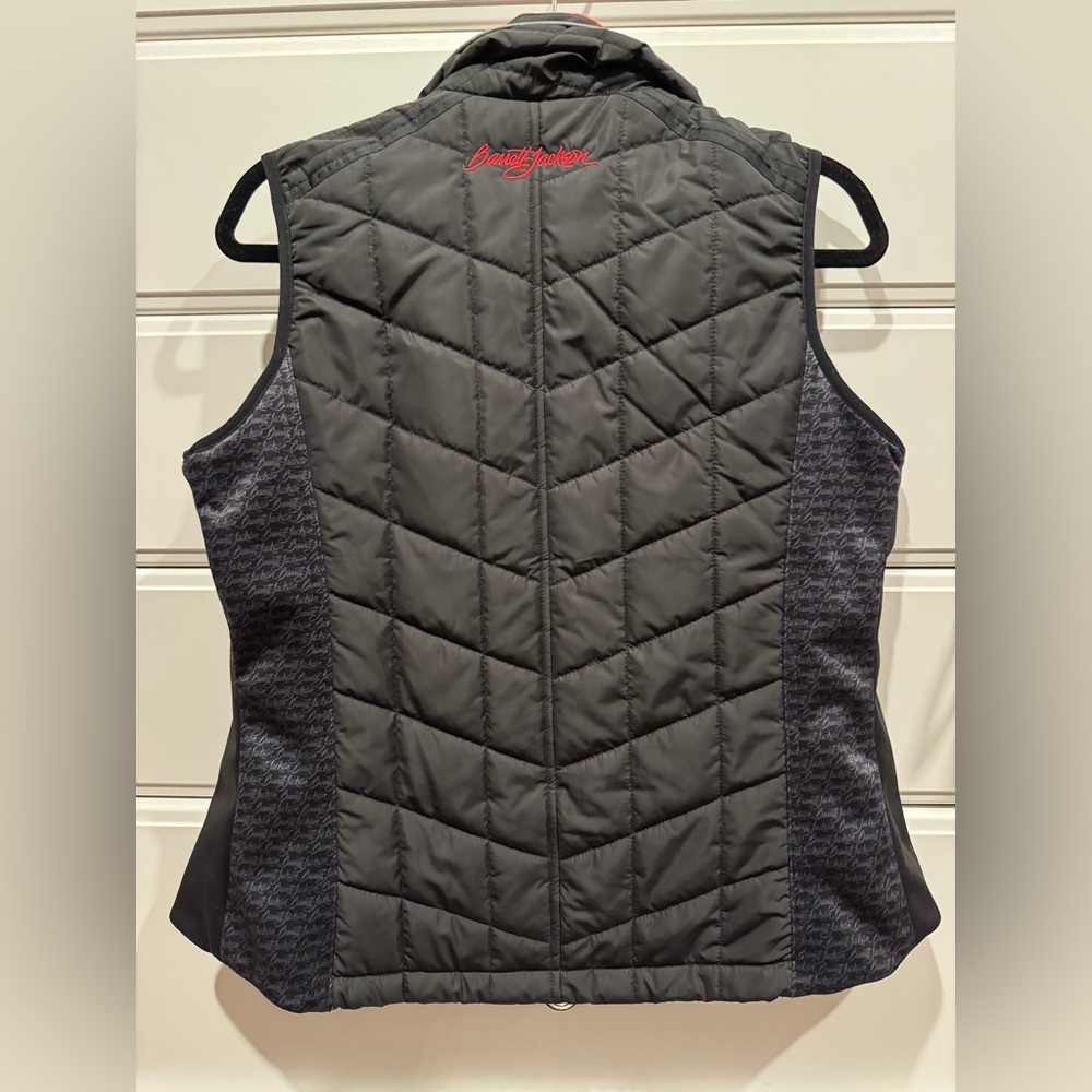 Barrett Jackson Official Black & Red Quilted Vest - Women's collector car & moto - Picture 3 of 7